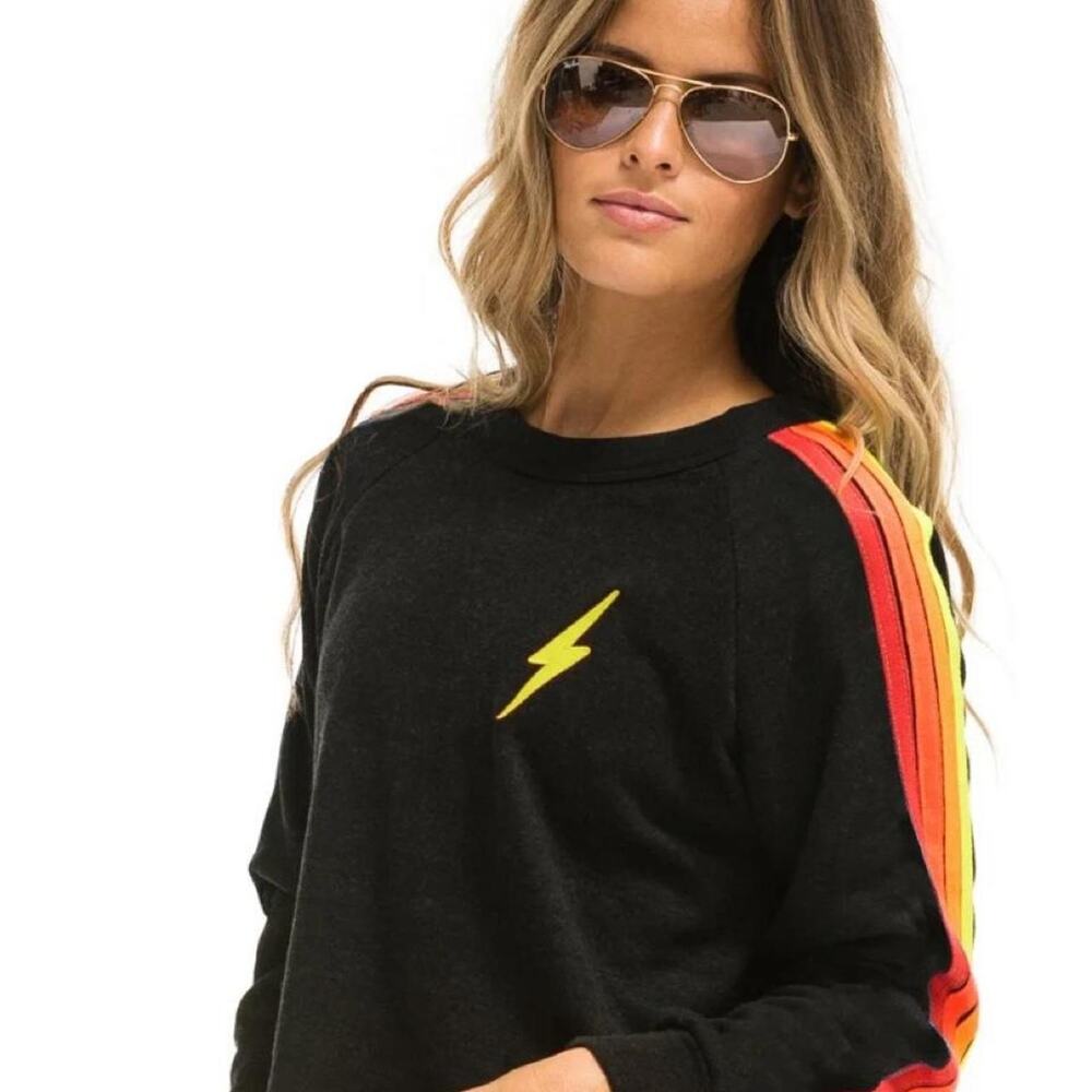 Aviator nation black sweatshirt with